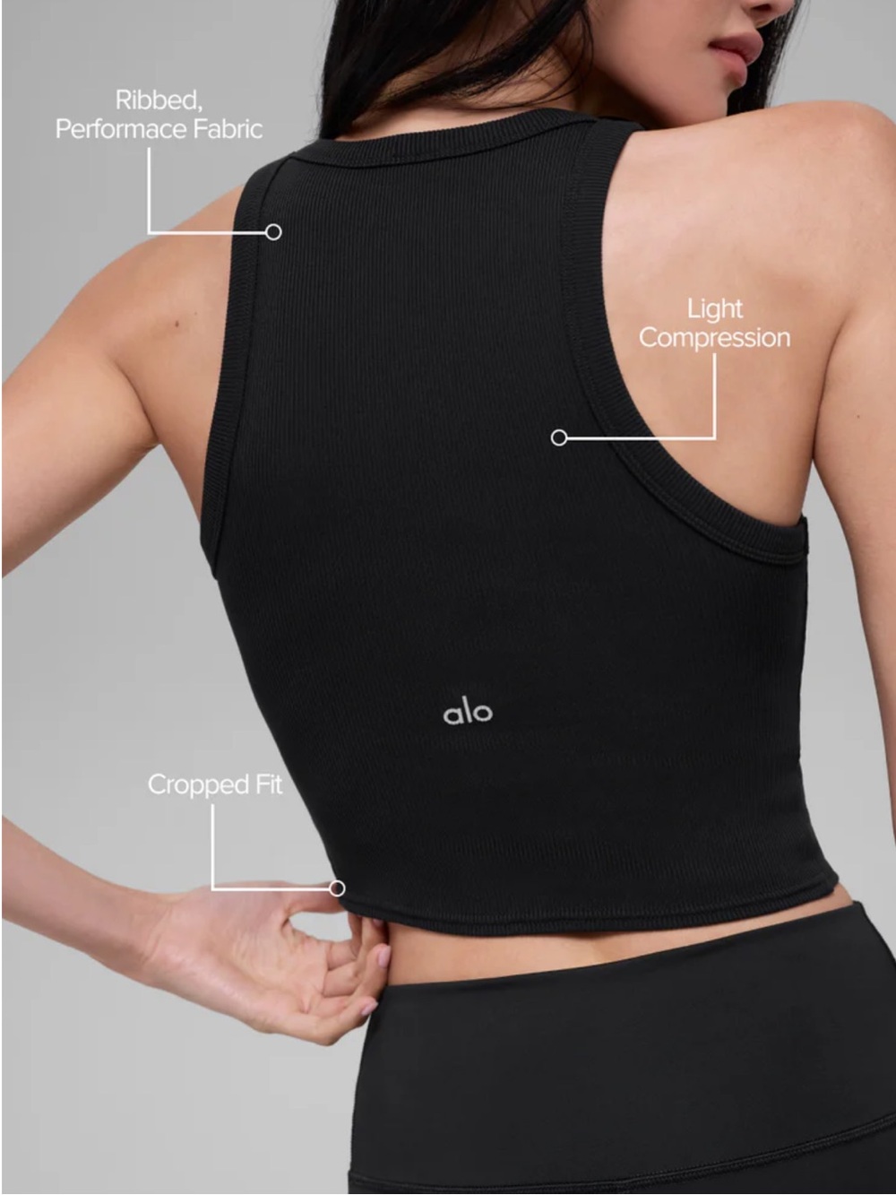Alo Goddess Ribbed Go-To Tank - Picture 4 of 7